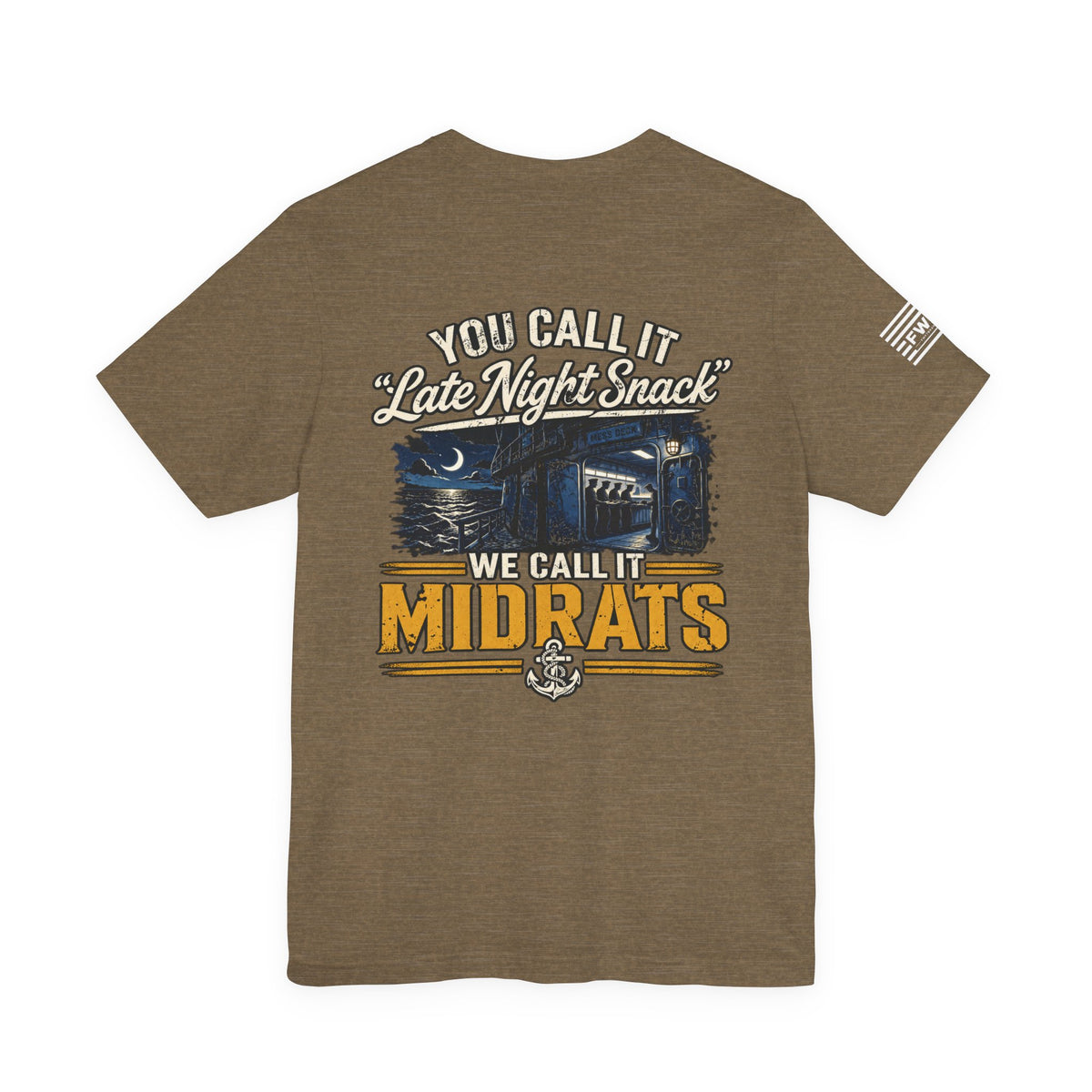 Midrats Late Night Snack Tee | Navy Humor Shirt | Military Dark Humor | Veteran Gift | Mess Deck Life | Funny Sailor Shirt