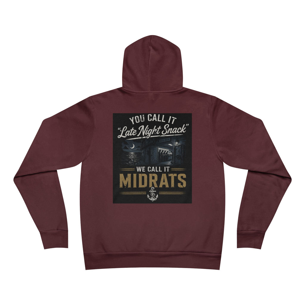 Midrats Hoodie – Civilians Call It Late Night Snack Navy Veteran Military Graphic Sweatshirt