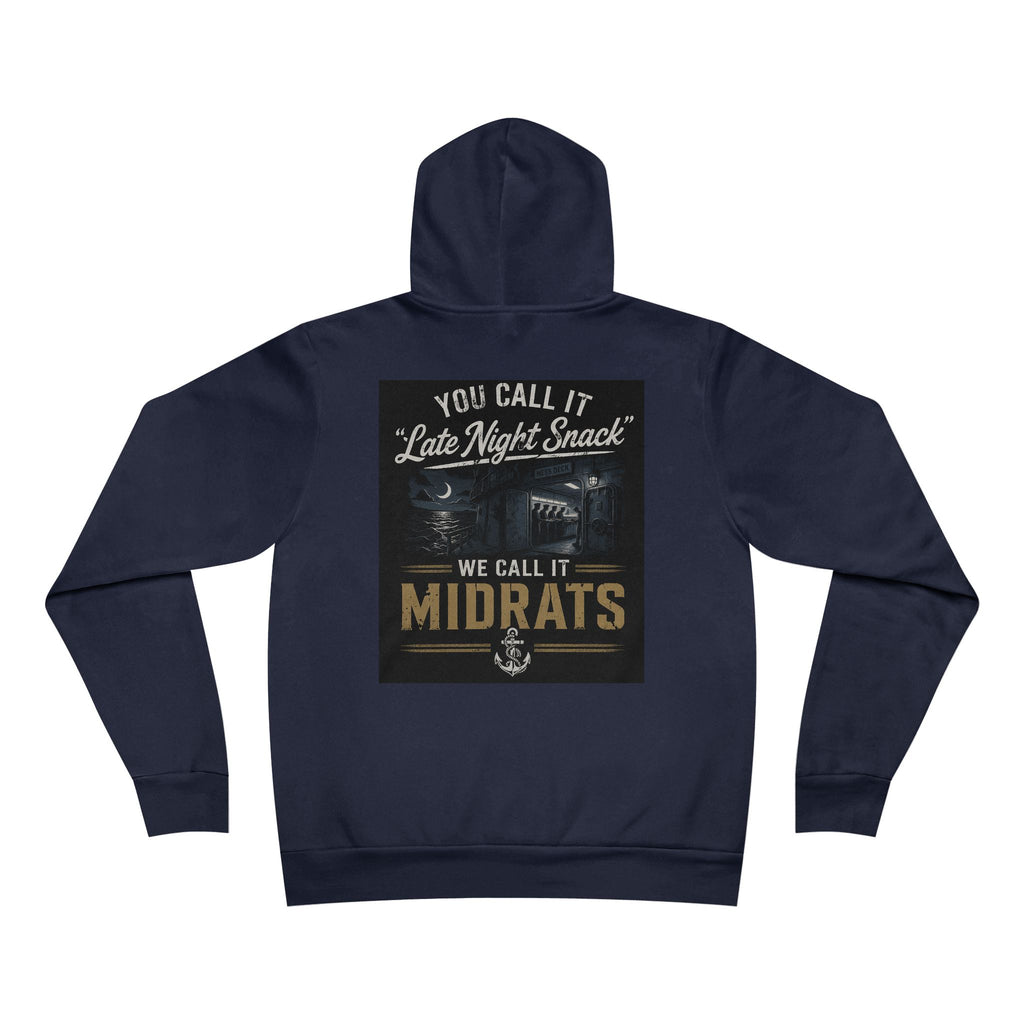 Midrats Hoodie – Civilians Call It Late Night Snack Navy Veteran Military Graphic Sweatshirt