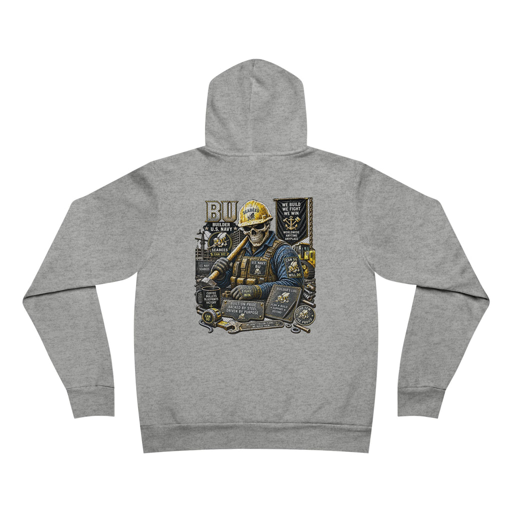 BU (Builder - Seabees) US Navy Heavy Metal Hoodie – Wear Your Rate with Pride