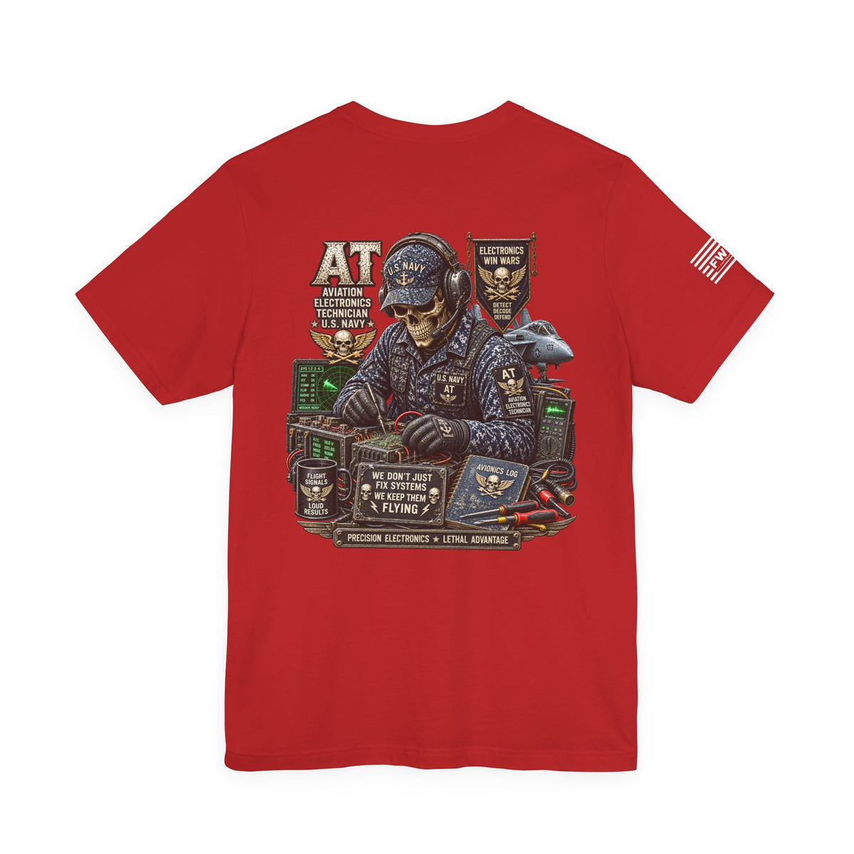 AT (Aviation Electronics Technician) - Heavy Metal Rate Specific T-shirt