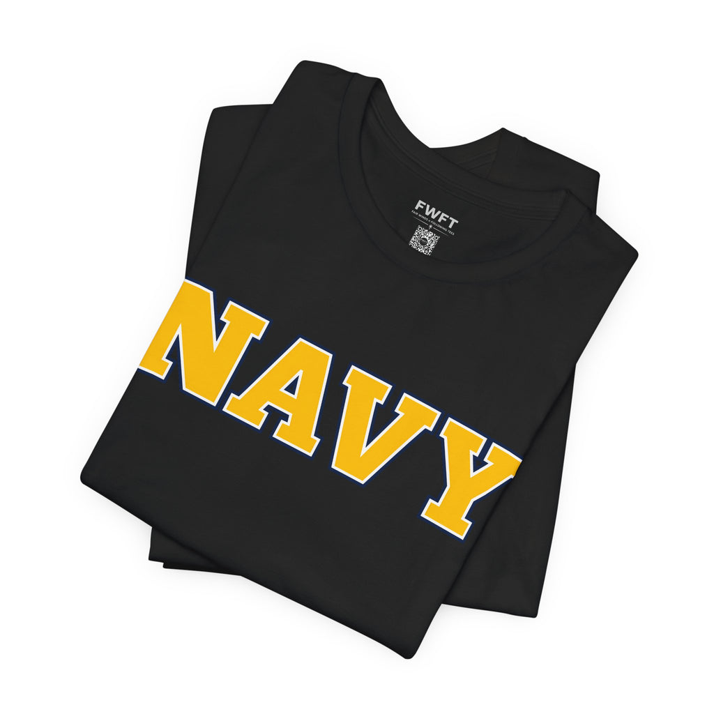 Navy Gold Shirt, Navy Veteran Tee, Military Pride T Shirt, Black Navy Gift, Sailor Apparel