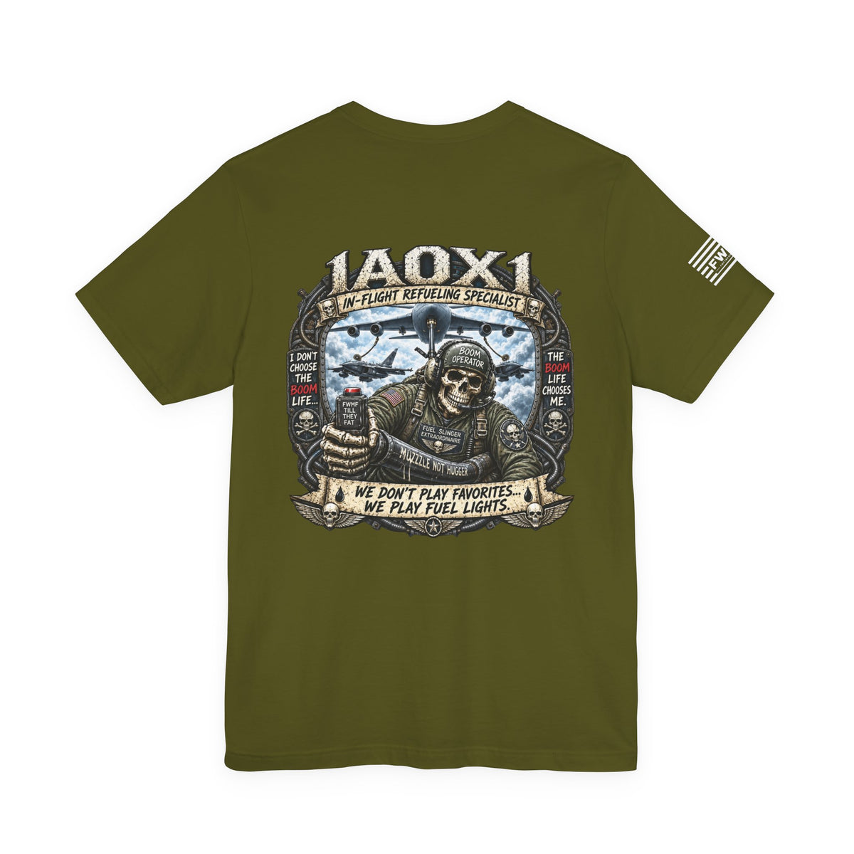 1A0X1 (In-Flight Refueling Specialist) USAF AFSC Specific Heavy Metal Edition | Air Force Veteran T-Shirt