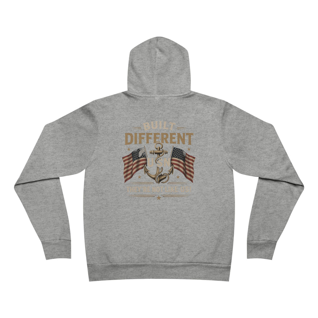 Built Different USN Hoodie – They’re Not Like Us Navy Veteran Military Graphic Sweatshirt