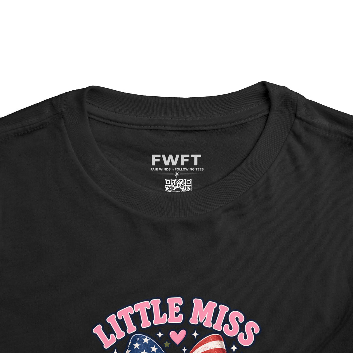 Little Miss Veteran Daughter Shirt, Brave Runs in My Family Kids Tee