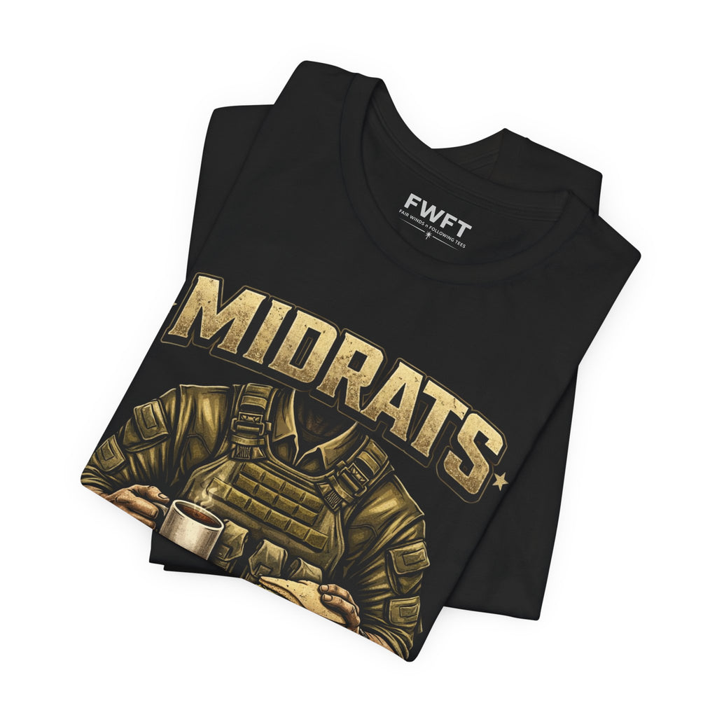 Midrats Built This Body Military Humor T-Shirt | Navy Veteran Tee | Late Night Chow Shirt | Tactical Humor Apparel