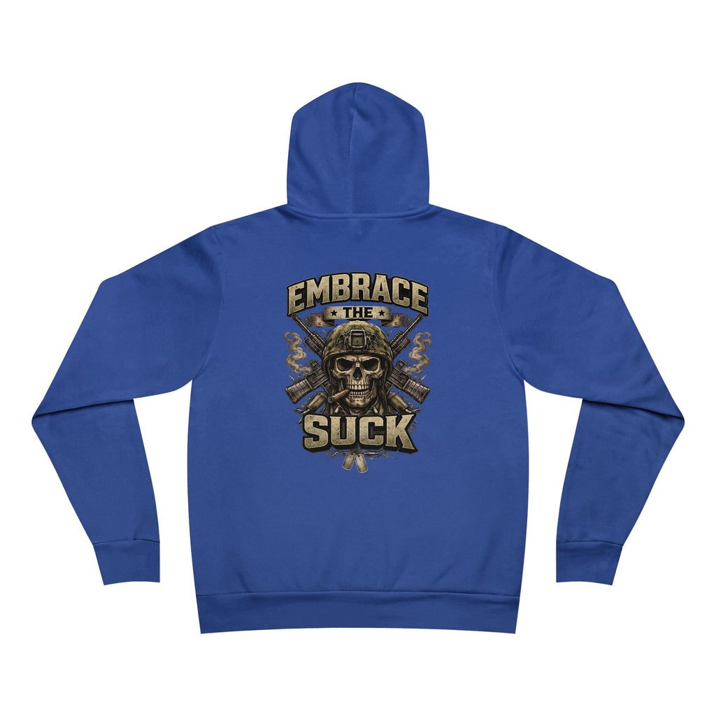 Embrace the Suck Hoodie – Army Inspired Military Skull Graphic Sweatshirt