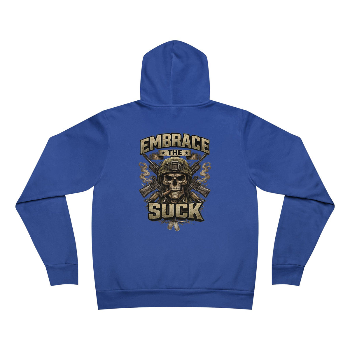 Embrace the Suck Hoodie – Army Inspired Military Skull Graphic Sweatshirt