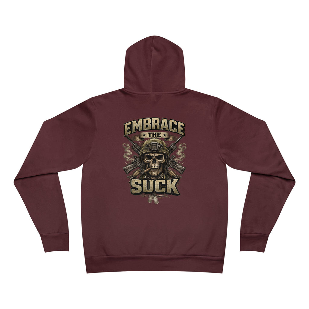Embrace the Suck Hoodie – Army Inspired Military Skull Graphic Sweatshirt