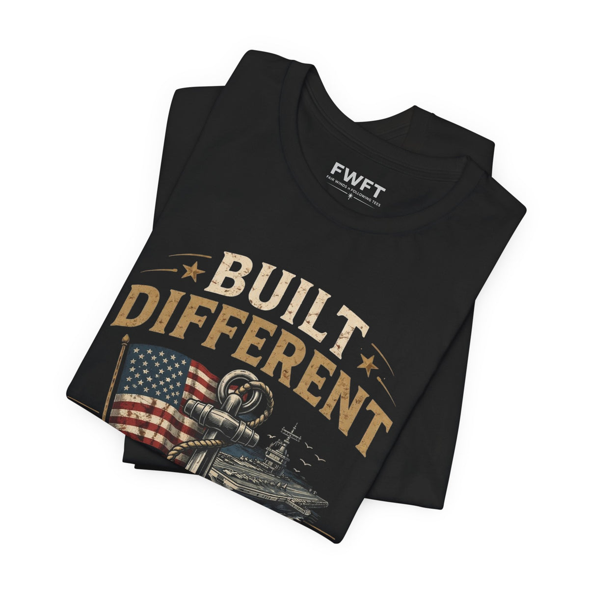 Built Different Navy Shirt | They’re Not Like Us Tee | US Navy Veteran Military Pride T-Shirt