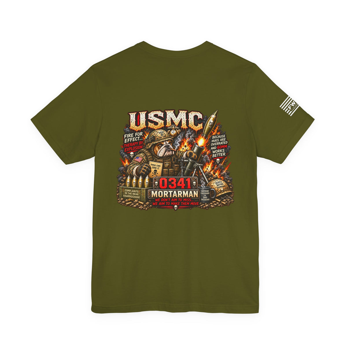 0341 Mortarman Shirt, USMC Marine Corps Infantry Mortar Veteran T-Shirt