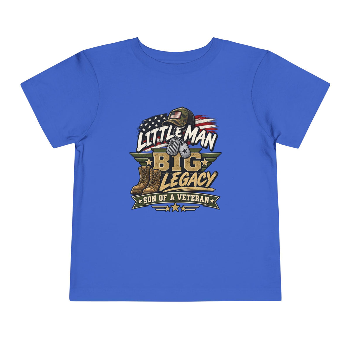 Little Man. Big Legacy. Son of a Veteran Shirt for Boys, Proud Military Kid T Shirt, Veteran Dad Son Tee, Military Family Gift, Patriotic Youth Shirt, Veteran Family