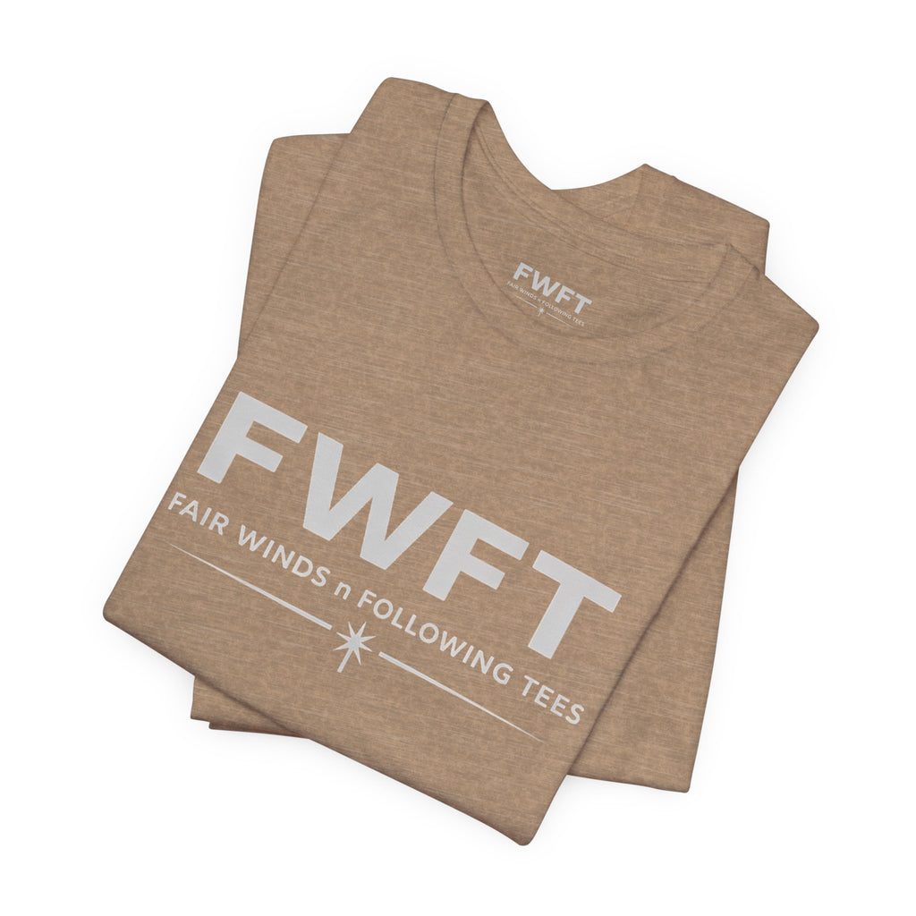 FWFT Logo T-Shirt, Fair Winds & Following Tees Shirt, Navy Inspired Tee, Veteran Apparel, Military Streetwear Shirt