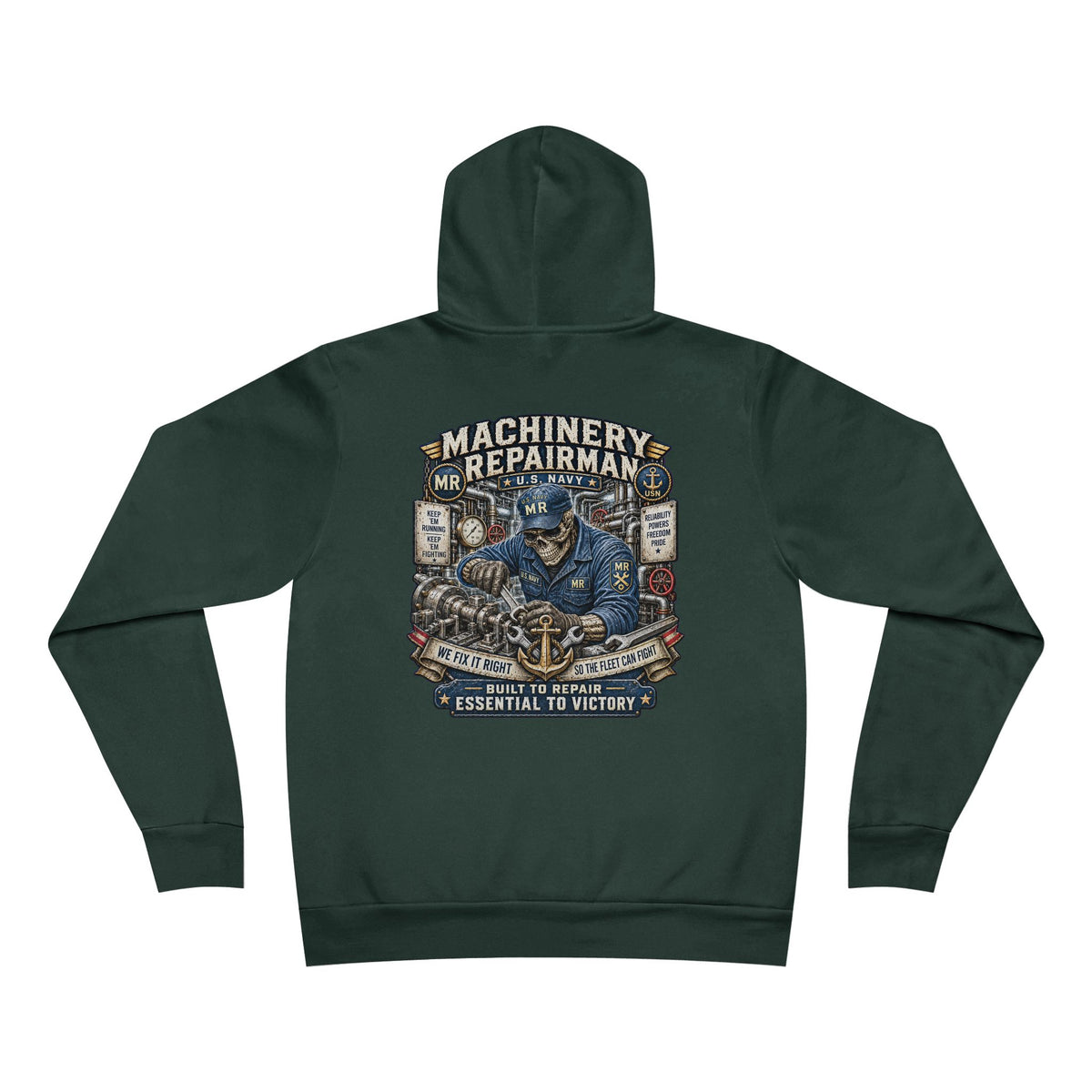 MR (Machinery Repairman) US Navy Heavy Metal Hoodie – Wear Your Rate with PrideU