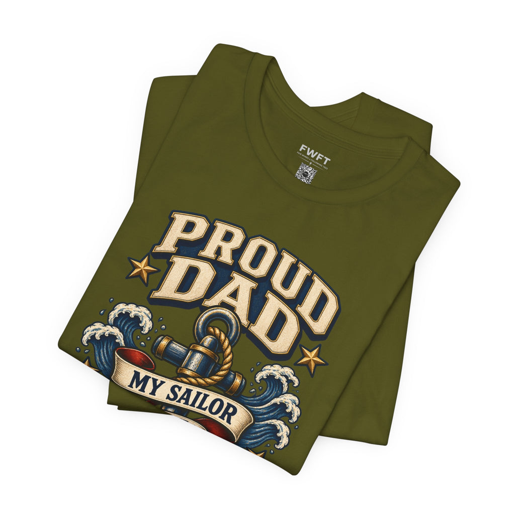 Proud Navy Dad Anchor Shirt, My Sailor Is the Anchor to My Pride T Shirt, Navy Father Gift, Military Family Tee