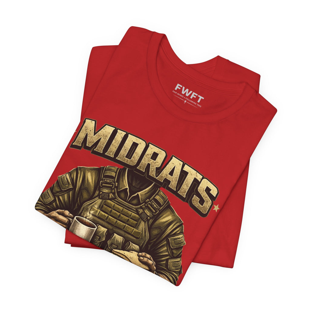 Midrats Built This Body Military Humor T-Shirt | Navy Veteran Tee | Late Night Chow Shirt | Tactical Humor Apparel