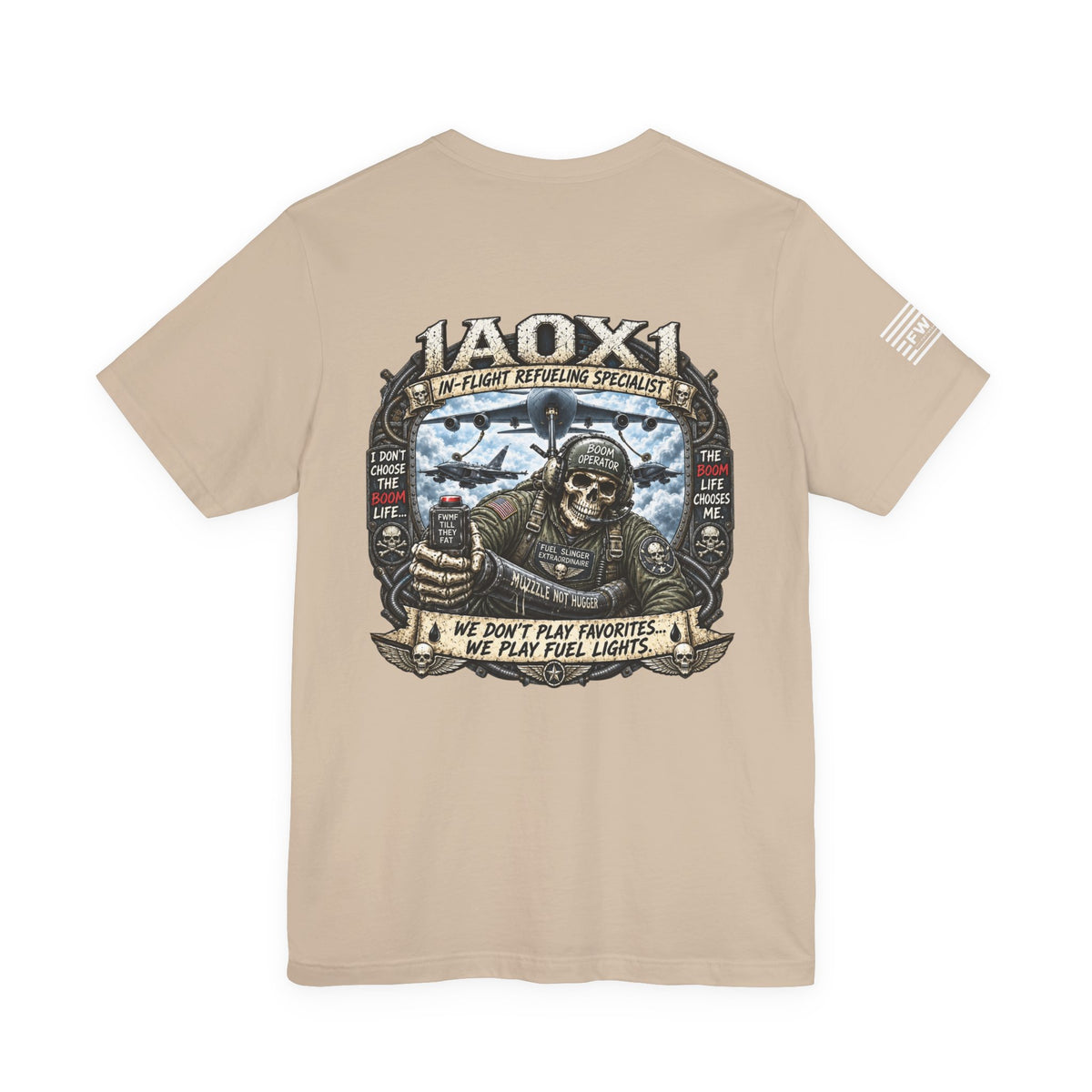 1A0X1 (In-Flight Refueling Specialist) USAF AFSC Specific Heavy Metal Edition | Air Force Veteran T-Shirt