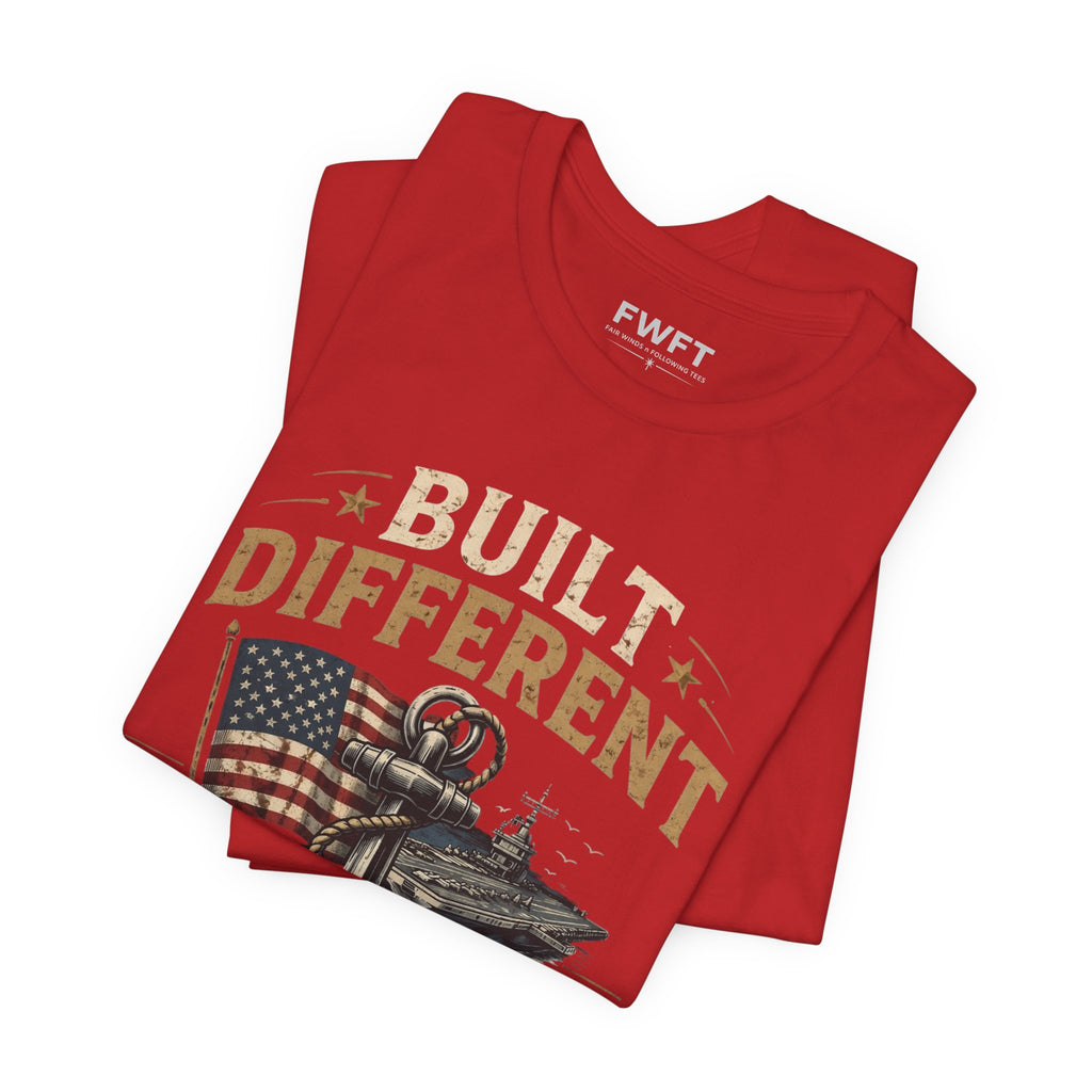 Built Different Navy Shirt | They’re Not Like Us Tee | US Navy Veteran Military Pride T-Shirt