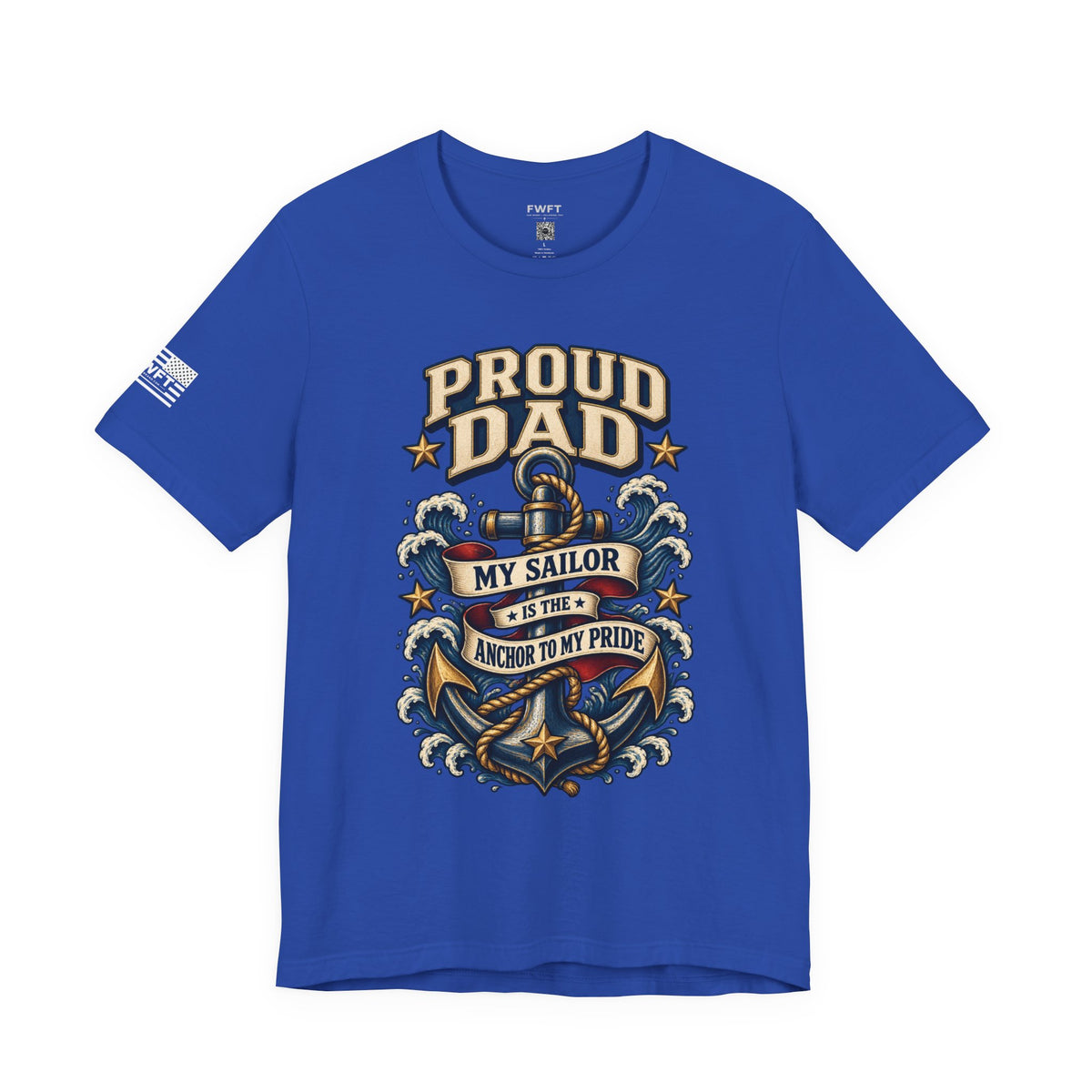 Proud Navy Dad Anchor Shirt, My Sailor Is the Anchor to My Pride T Shirt, Navy Father Gift, Military Family Tee