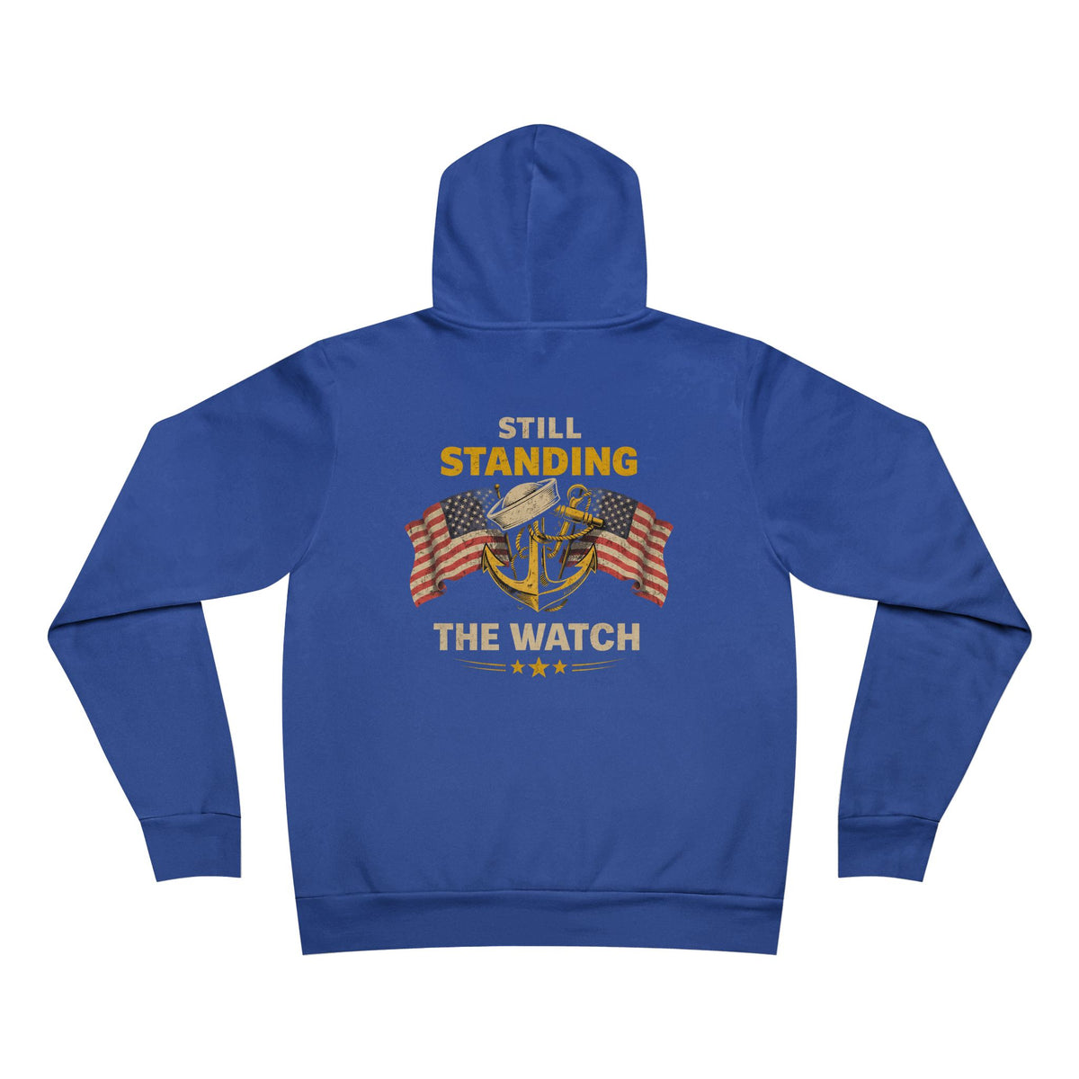 Still Standing the Watch Hoodie – Navy Veteran Military Graphic Sweatshirt