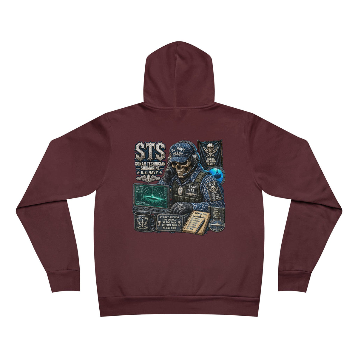 STS (Sonar Technician - Submarine) Heavy Metal Hoodie – Wear Your Rate with Pride