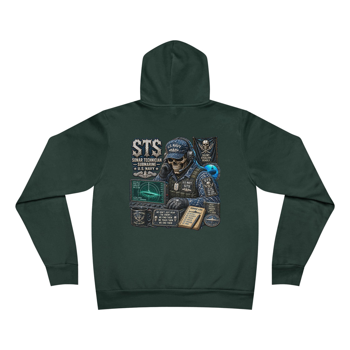 STS (Sonar Technician - Submarine) Heavy Metal Hoodie – Wear Your Rate with Pride