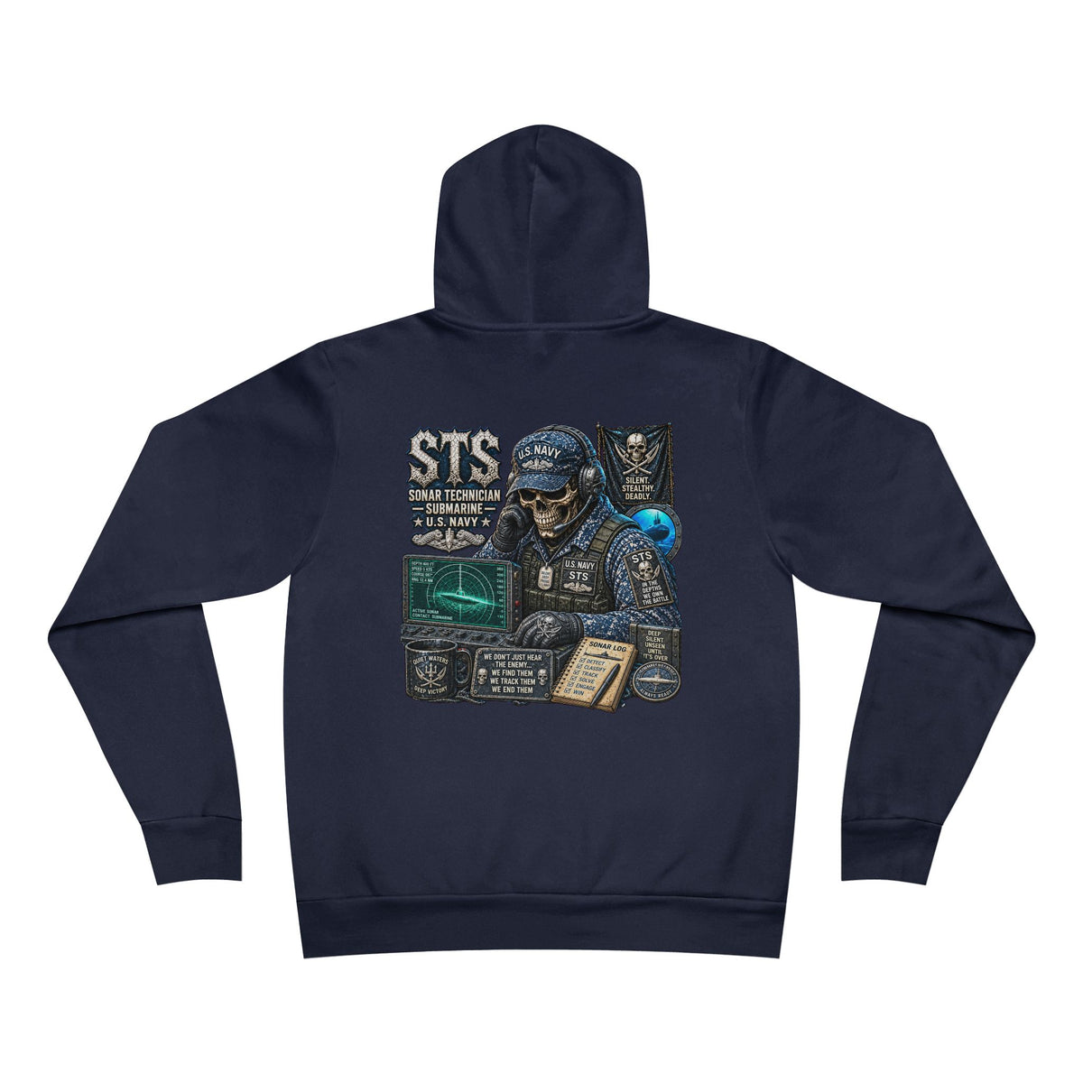 STS (Sonar Technician - Submarine) Heavy Metal Hoodie – Wear Your Rate with Pride