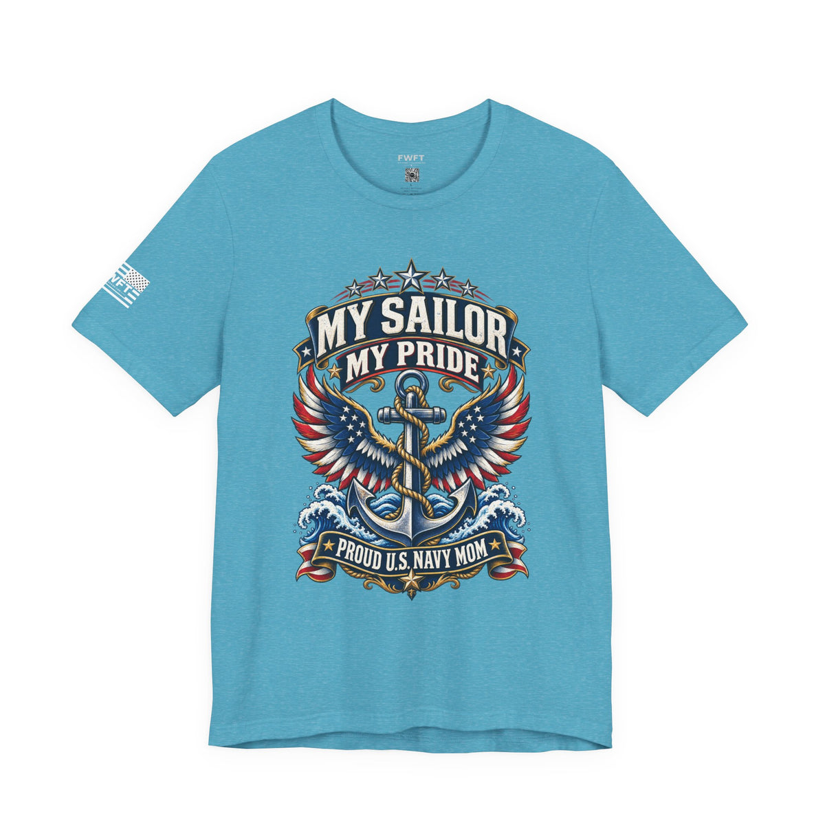 My Sailor My Pride Navy Mom Shirt, Proud Military Mother Gift, Navy Family Tee