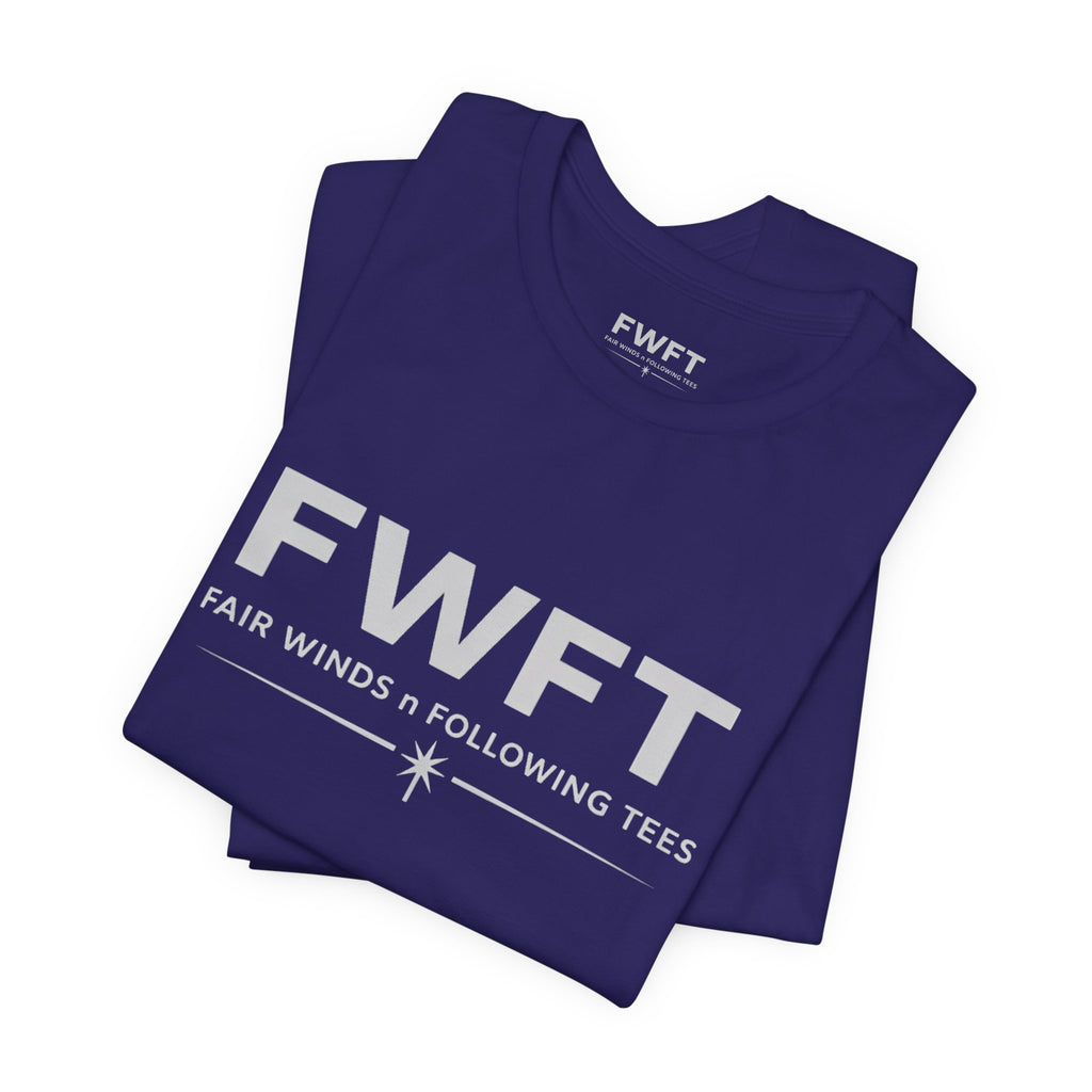 FWFT Logo T-Shirt, Fair Winds & Following Tees Shirt, Navy Inspired Tee, Veteran Apparel, Military Streetwear Shirt