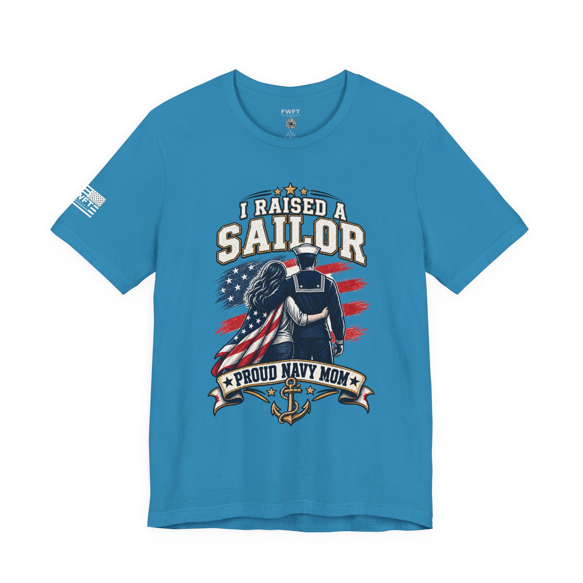 I Raised a Sailor Navy Mom Shirt, Proud Military Mother Gift, Navy Family Tee