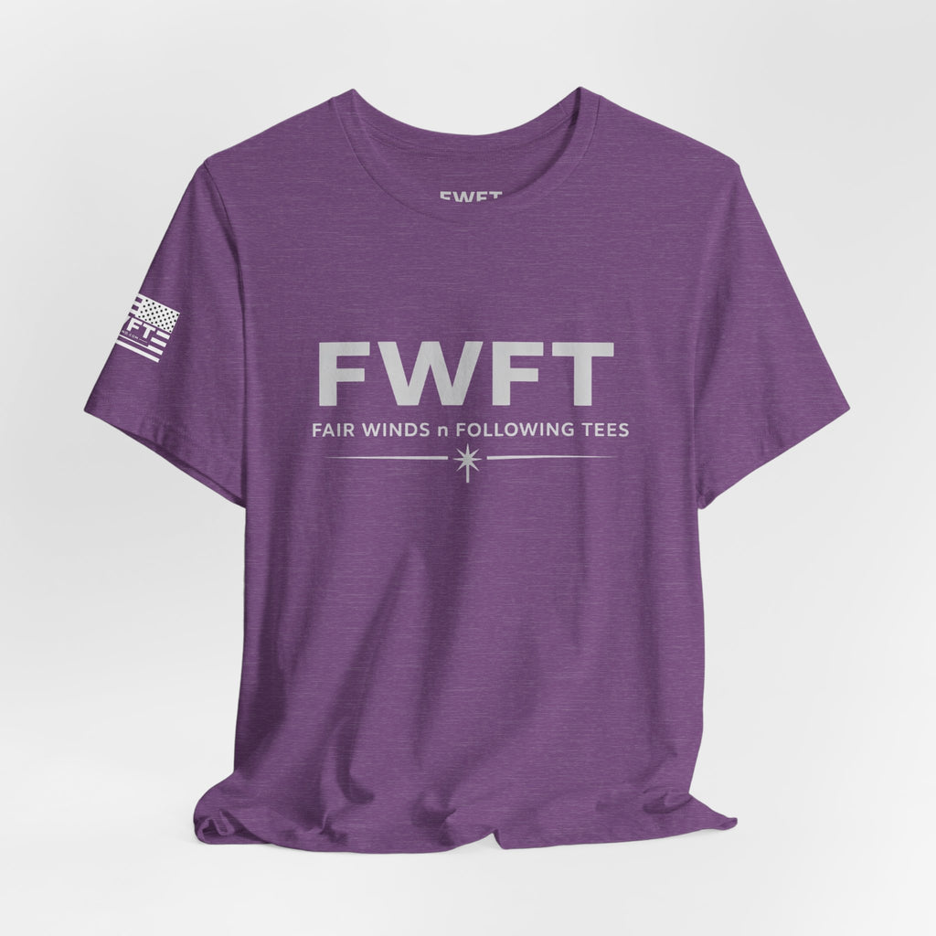FWFT Logo T-Shirt, Fair Winds & Following Tees Shirt, Navy Inspired Tee, Veteran Apparel, Military Streetwear Shirt