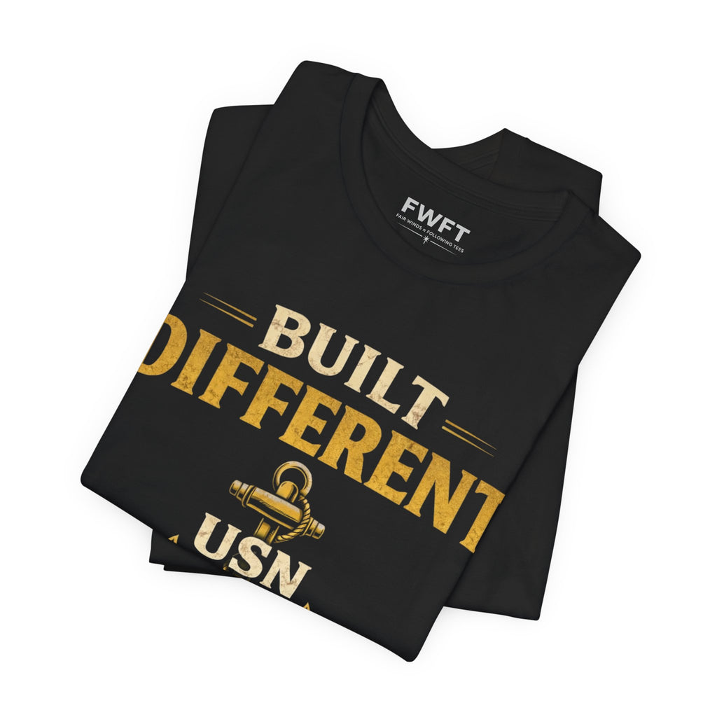 Built Different Navy Shirt | They’re Not Like Us Tee | US Navy Veteran Military Pride T-Shirt