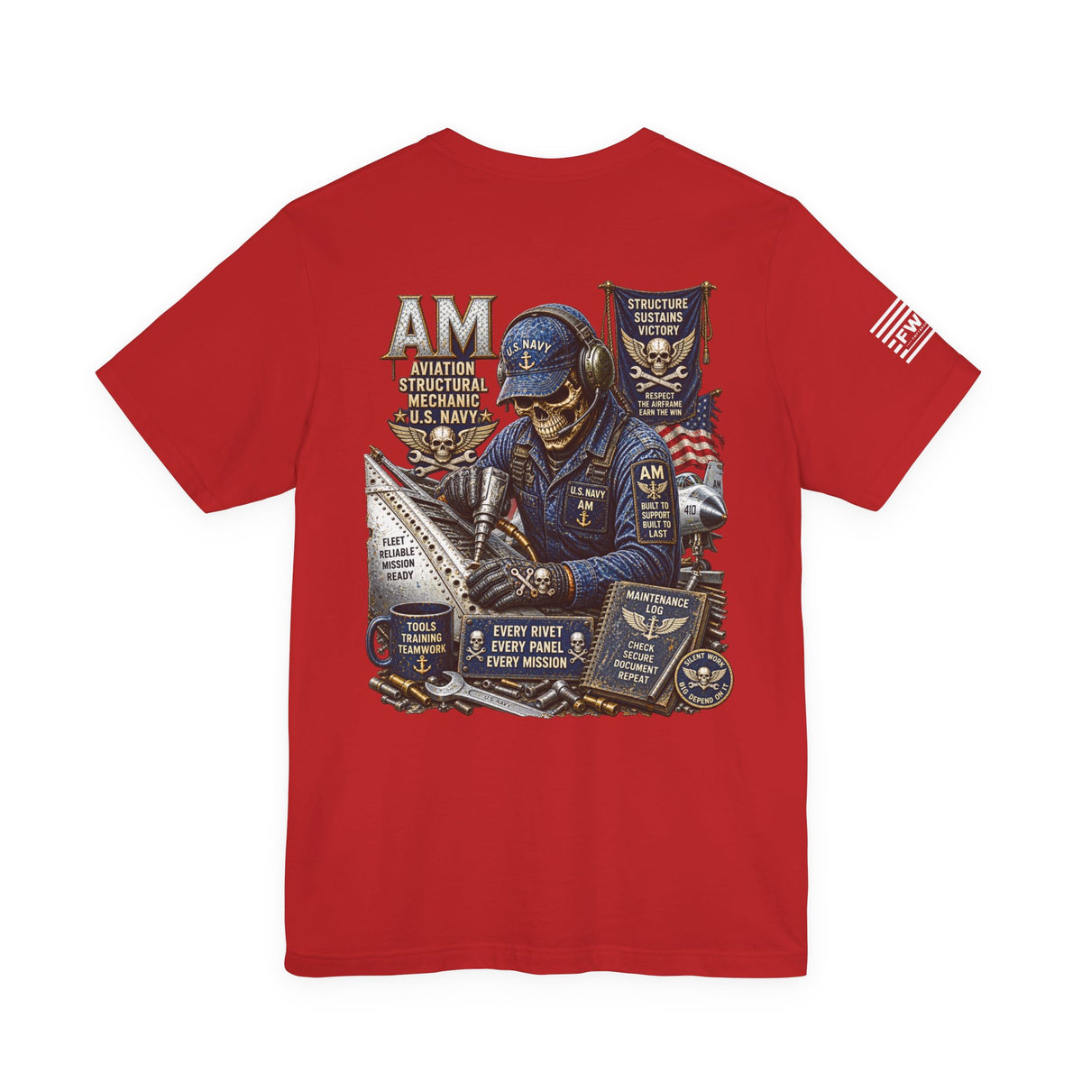 AM (Aviation Structural Mechanic) - Heavy Metal Rate Specific T-shirt