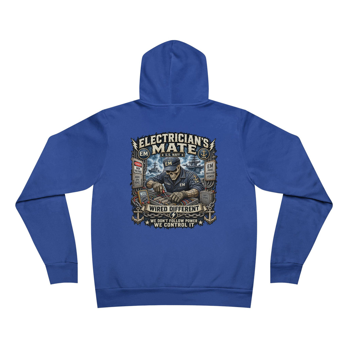 EM (Electrician's Mate) US Navy Heavy Metal Hoodie – Wear Your Rate with Pride