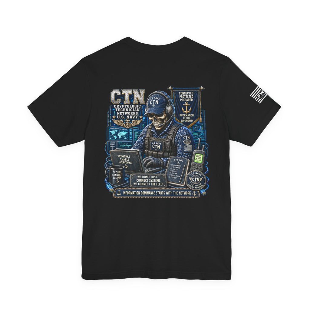 CTN (Cryptologic Technician - Networks) Heavy Metal Rate Specific T-shirt