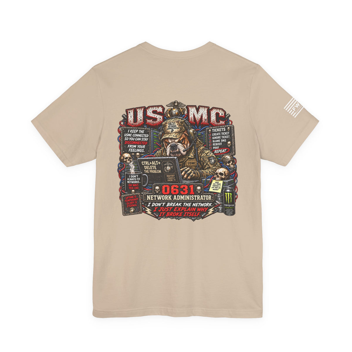 0631 Network Administrator Shirt, USMC Marine Corps Communications Veteran T-Shirt