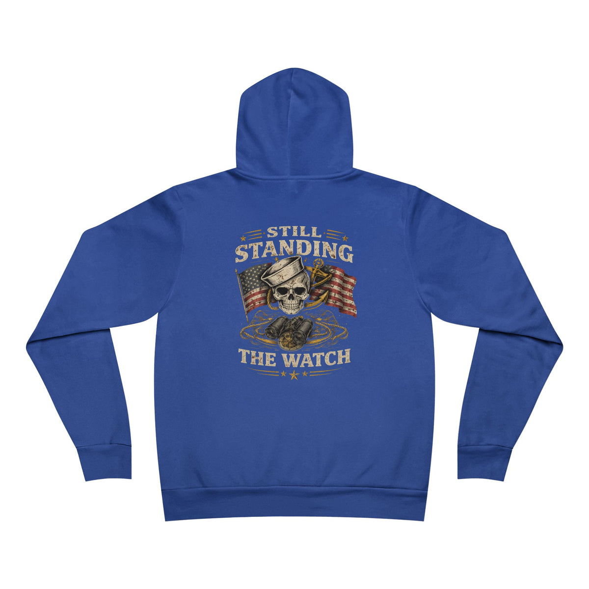 Still Standing the Watch Hoodie – Navy Veteran Military Graphic Sweatshirt