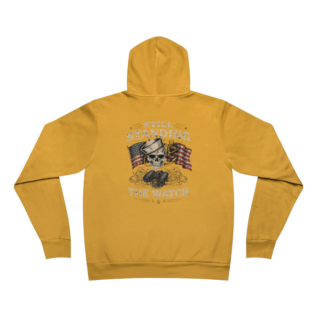 Still Standing the Watch Hoodie – Navy Veteran Military Graphic Sweatshirt