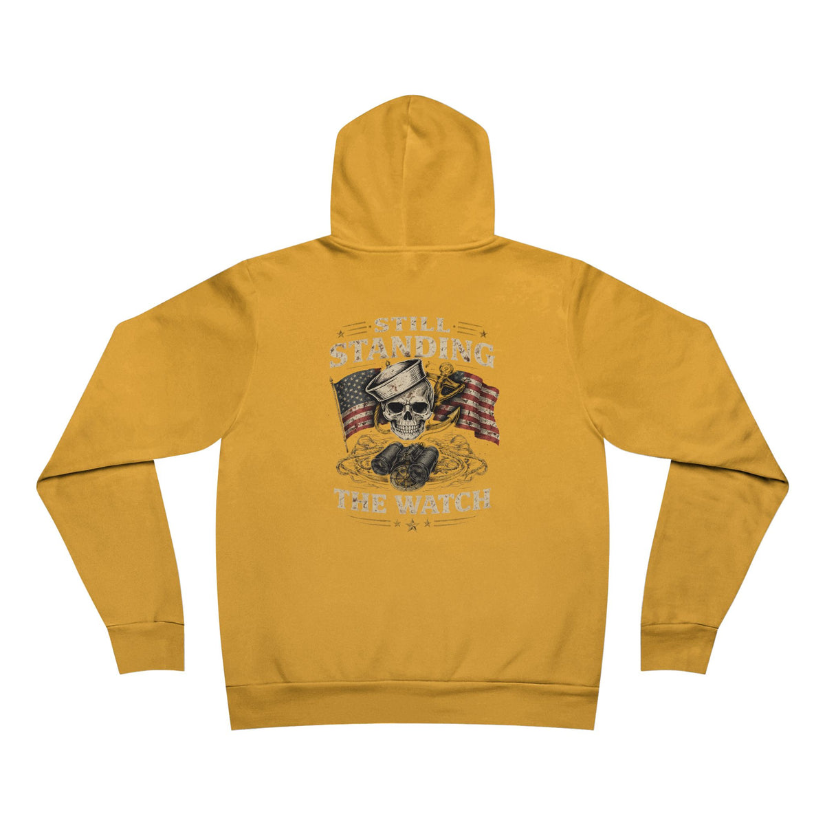 Still Standing the Watch Hoodie – Navy Veteran Military Graphic Sweatshirt