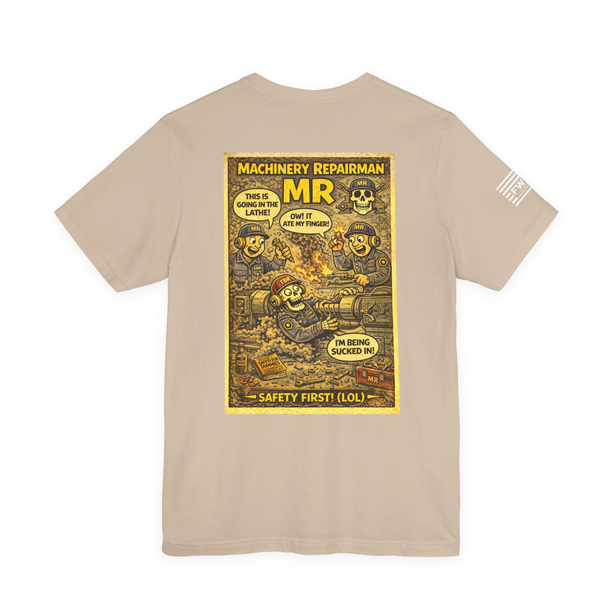 MR (Machinery Repairman) Shirt – 1950s Dark Humor Military Tee – Navy Veteran Graphic T-Shirt – Vintage Style Work Rate Design