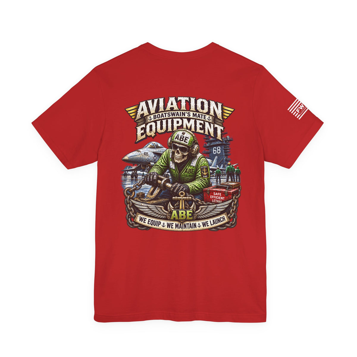 ABE (Aviation Boatswains Mate - Equipment) - Heavy Metal Rate Specific T-shirt