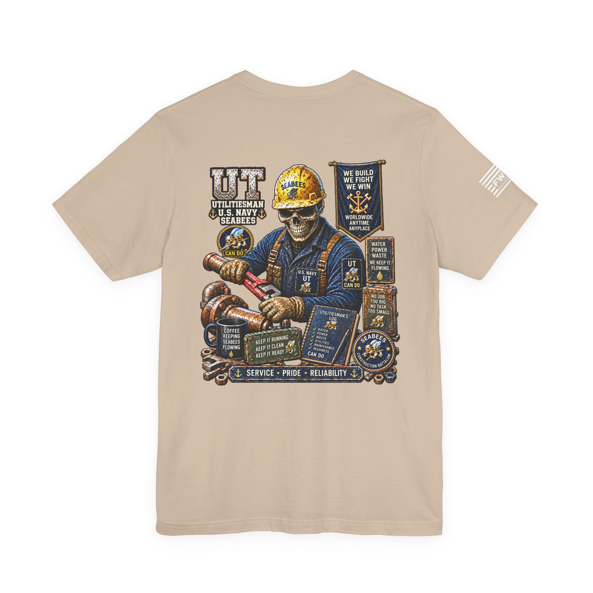 UT (Utilitiesman) - Heavy Metal Rate Specific T-shirt