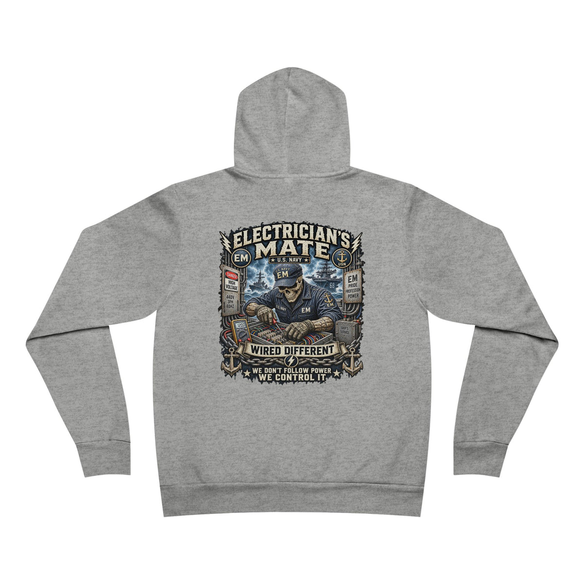 EM (Electrician's Mate) US Navy Heavy Metal Hoodie – Wear Your Rate with Pride
