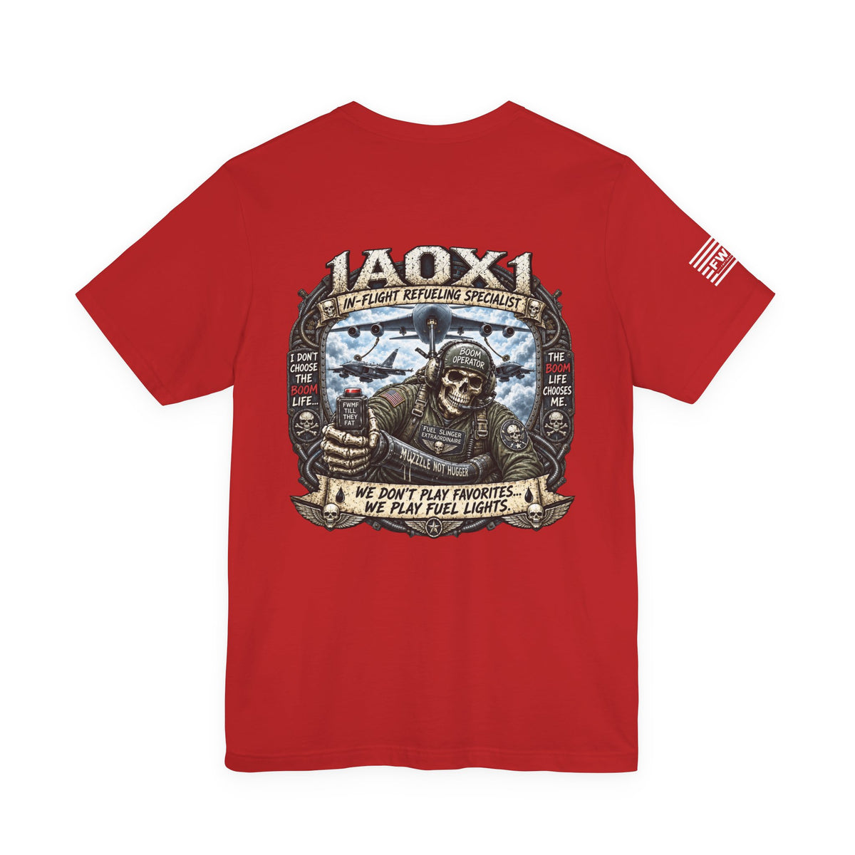 1A0X1 (In-Flight Refueling Specialist) USAF AFSC Specific Heavy Metal Edition | Air Force Veteran T-Shirt