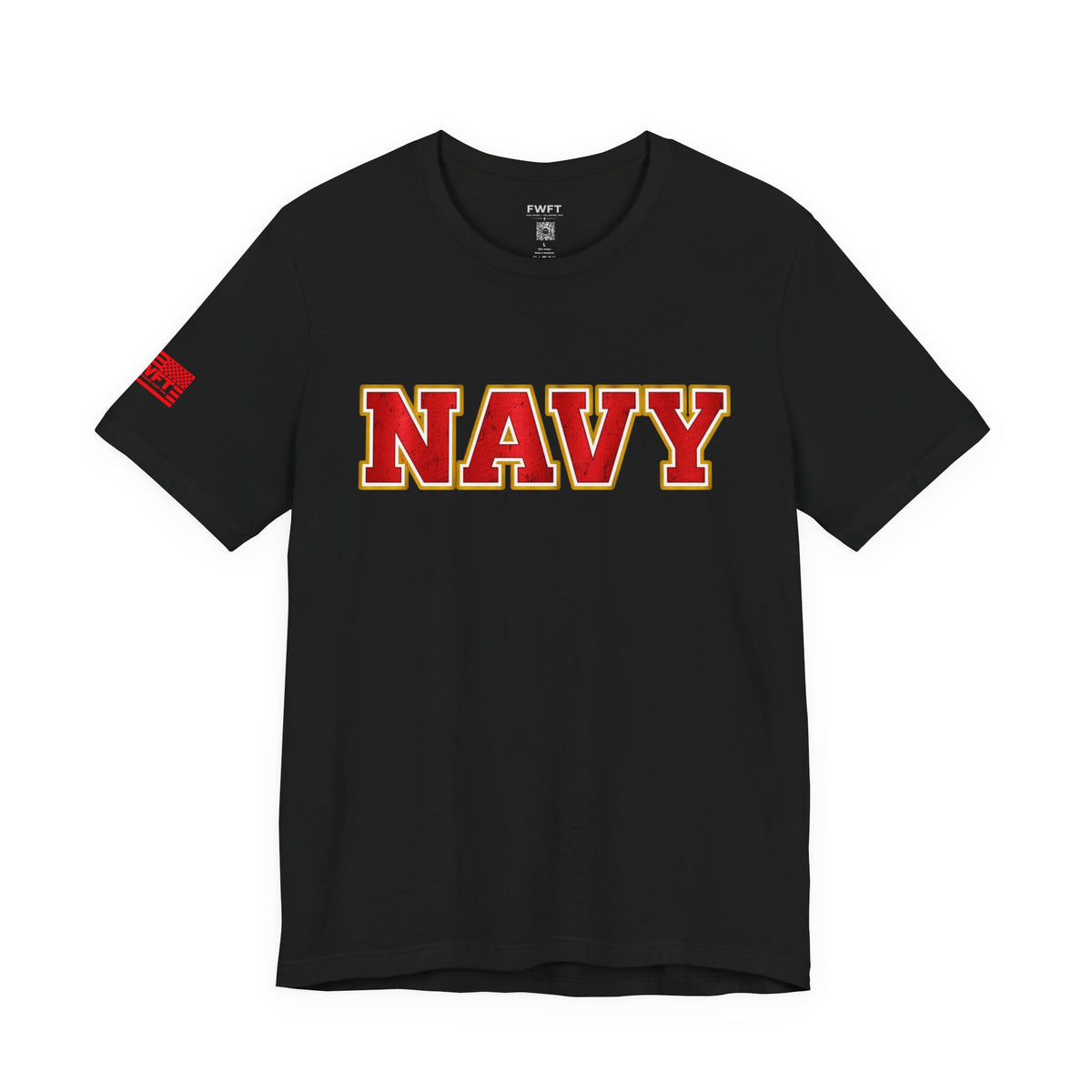 Navy Red Shirt, Navy Veteran Tee, Military Pride T Shirt, Black Navy Gift, Sailor Apparel