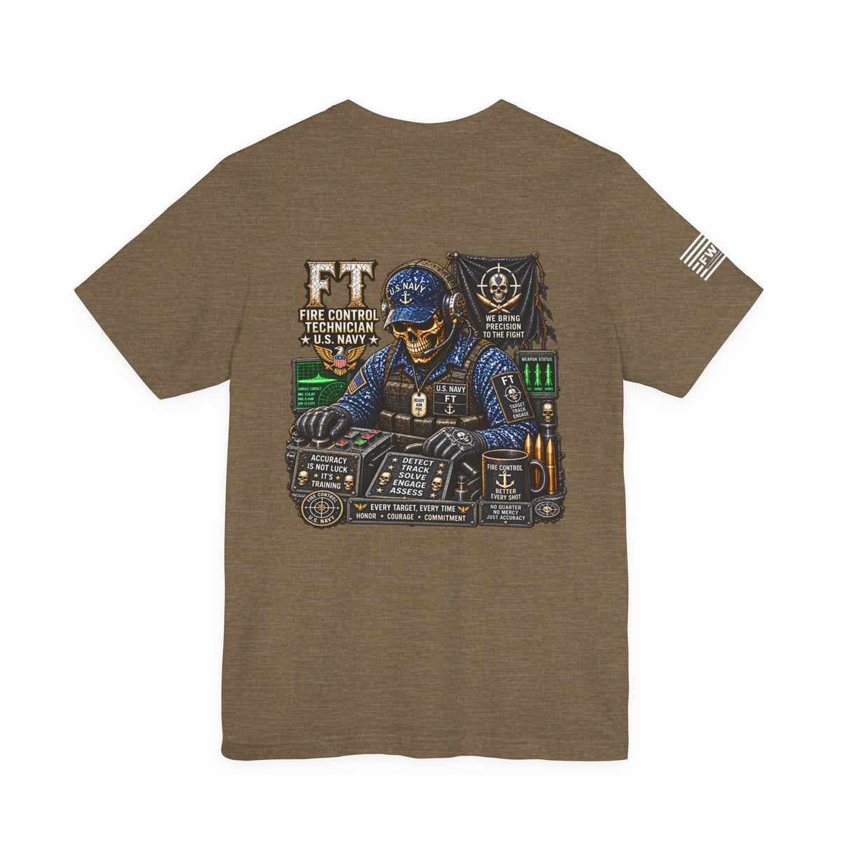 FT (Fire Control Technician) - Heavy Metal Rate Specific T-shirt