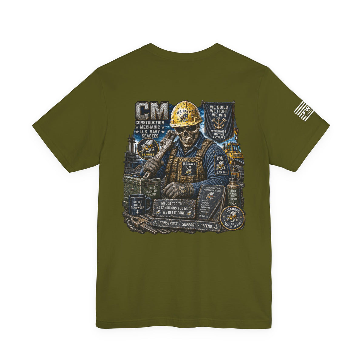 CM (Construction Mechanic) - Heavy Metal Rate Specific T-shirt