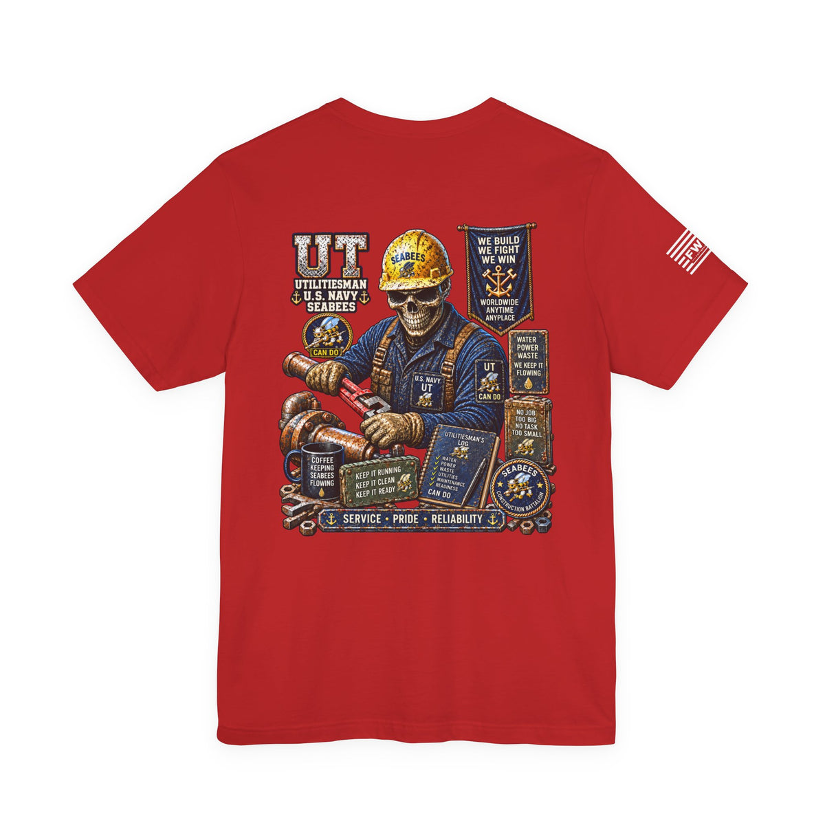 UT (Utilitiesman) - Heavy Metal Rate Specific T-shirt