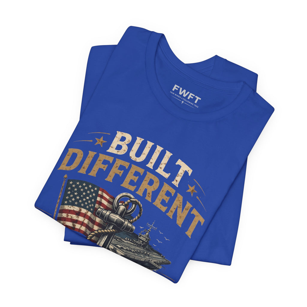 Built Different Navy Shirt | They’re Not Like Us Tee | US Navy Veteran Military Pride T-Shirt