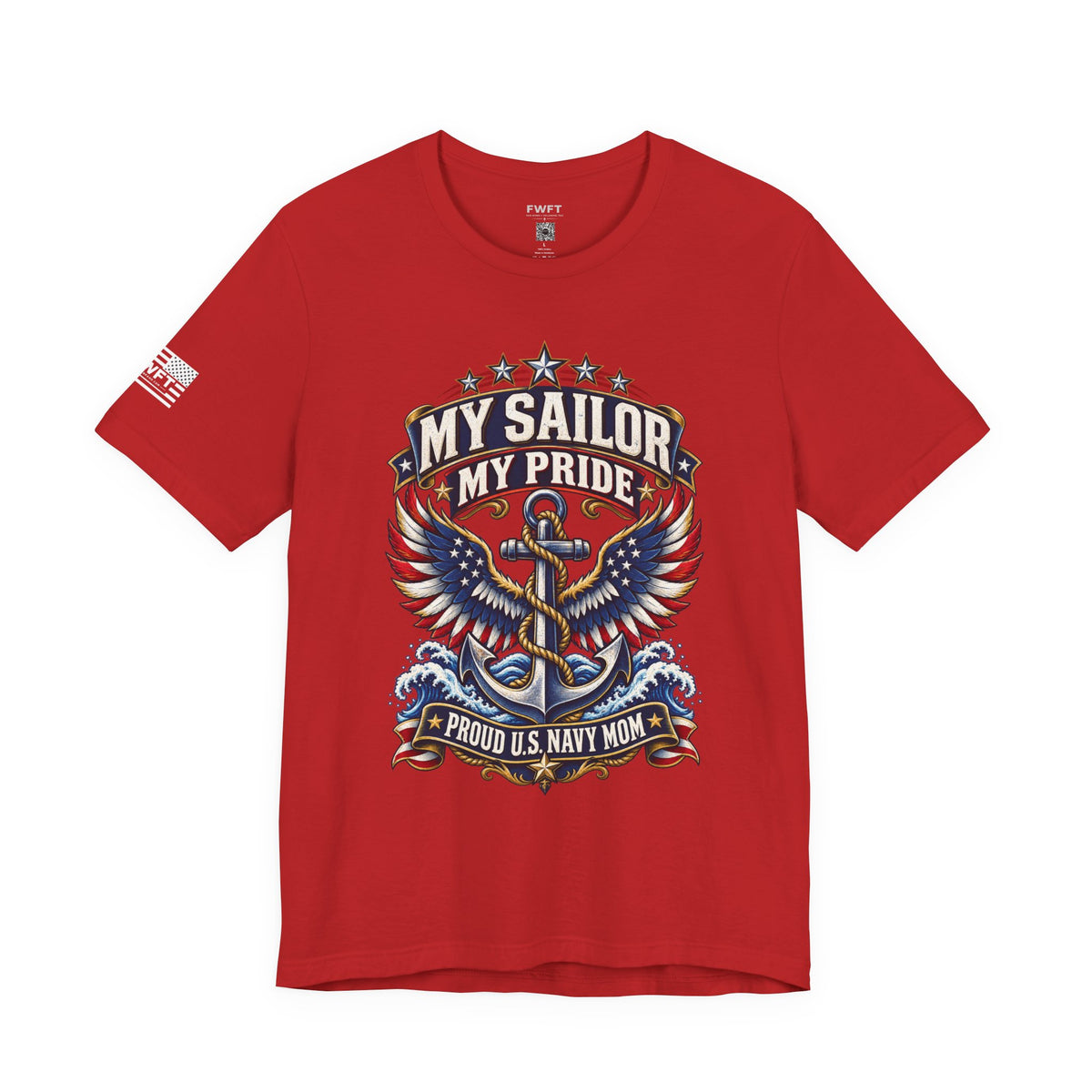 My Sailor My Pride Navy Mom Shirt, Proud Military Mother Gift, Navy Family Tee